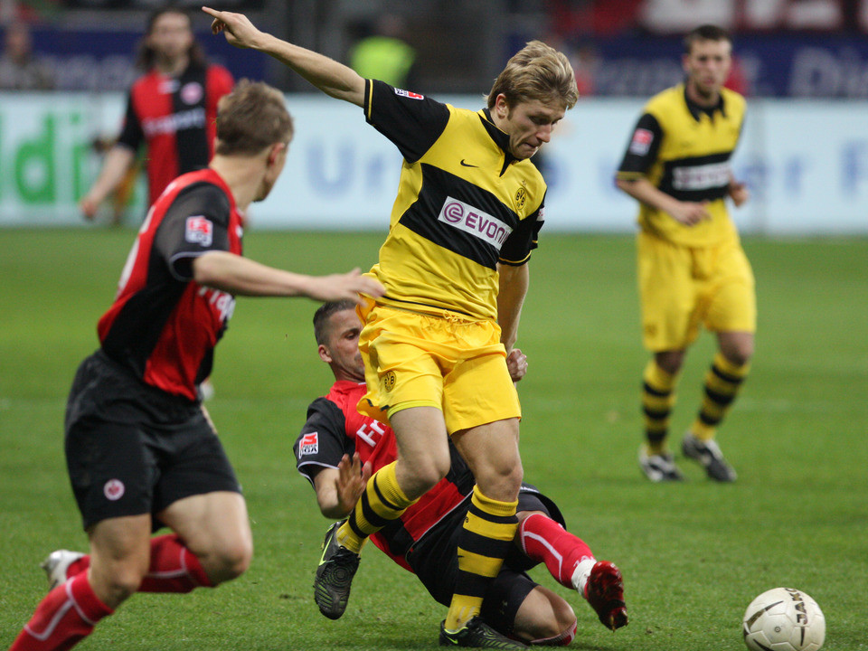 Bei der SGE erzielte Kuba im April 2008 sein erstes Bundesliga-Tor.