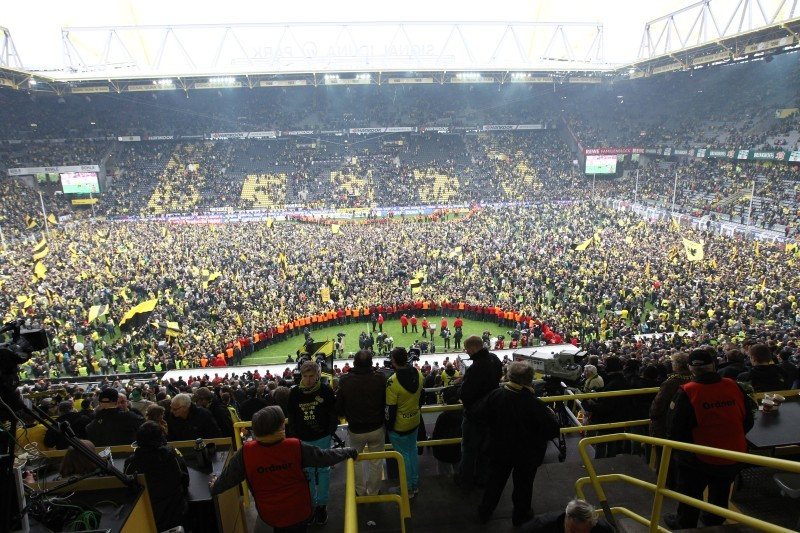 Meisterfeier im Stadion