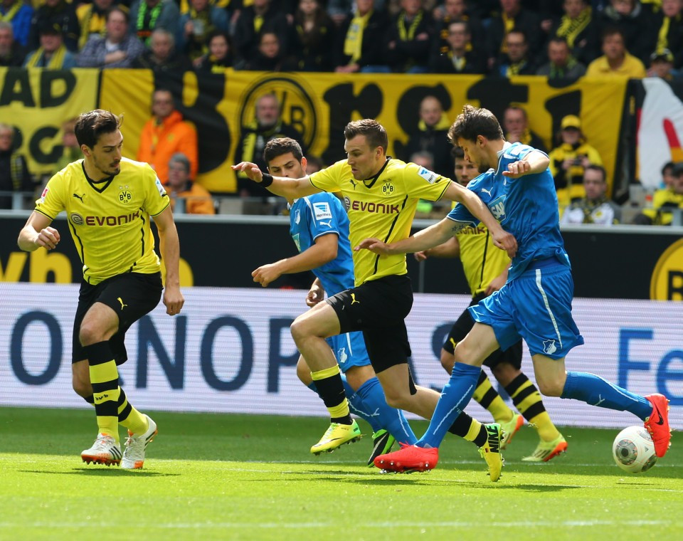 Warm up Borussia Dortmund against TSG Hoffenheim
