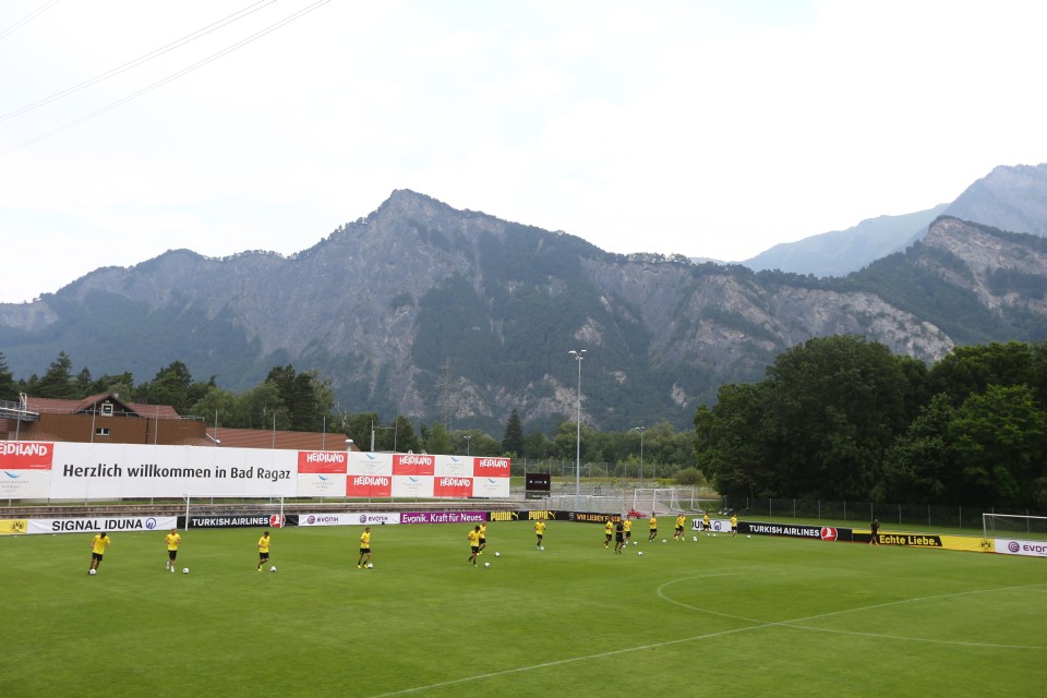 Der Trainingsplatz in Bad Ragaz