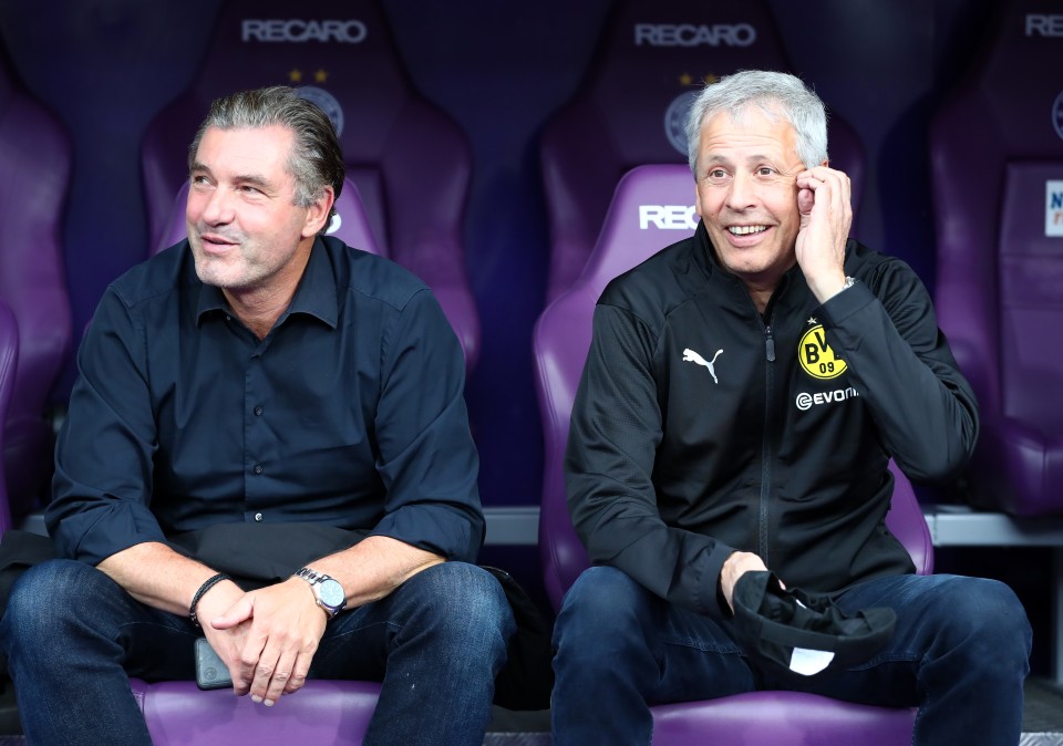 Bauen an dem Kader 2019/20: Michael Zorc zusammen mit Trainer Lucien Favre